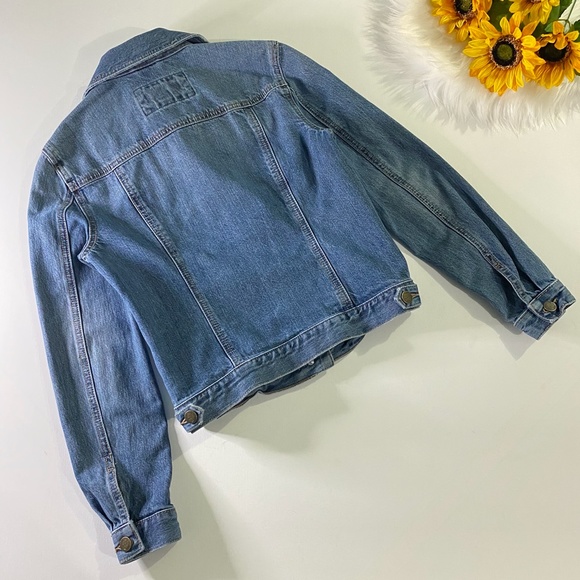 Ann Taylor Loft Made & Loved Denim Blue Jean Jacket XS - Picture 5 of 8